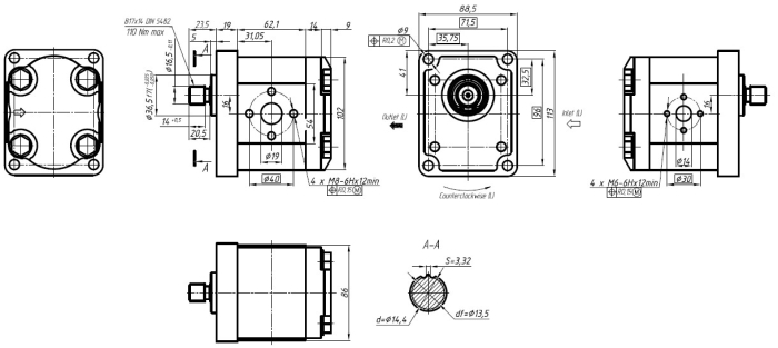 Насос GP2K14L-I262B-F