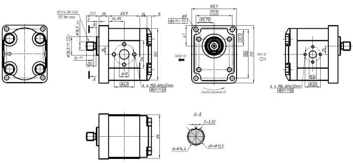 Насос GP2K19L-I262B-F