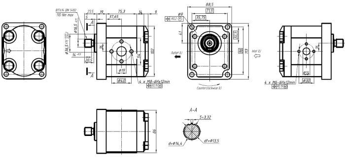 Насос GP2K23L-I262B-F
