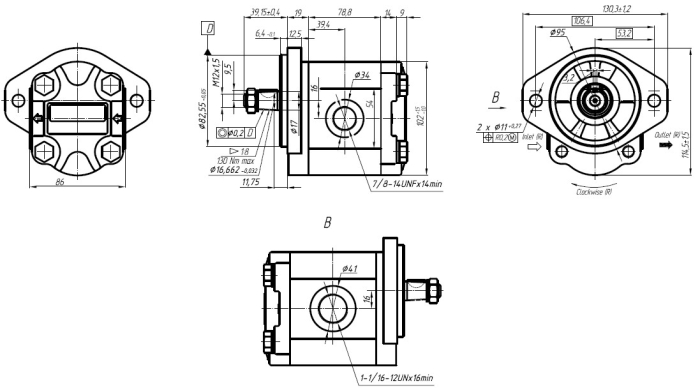 Насос GP2K25R-G231F